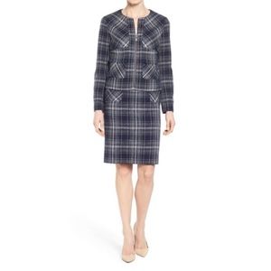 Halogen Zip Front Tweed Jacket & Pencil skirt size M
